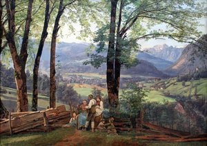 Vue sur Ischl - Ferdinand Georg Waldmuller